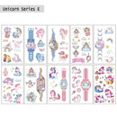 Unicorn Animals Temporary Face Tattoo Stickers for Kids Funny Self-Adhesive Cartoon Tattoos Gift for Kids Birthdays & Party