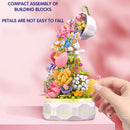 Flower Tea Pot Lighting Music Box - DIY Building Block 575pcs