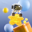 Micro Building Blocks Space Astronaut Figure With Light - Mini Size DIY Bricks Set