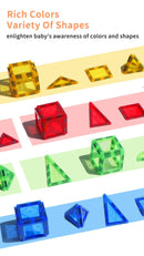 Magnetic Building Blocks, DIY Construction Set for Kids, Magnetic Tiles For Children
