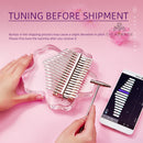Beautiful Design Acrylic Kalimba Mbira 17/ 21 Key With Case