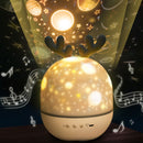 Deer Dimmable Night Light and Projector with Music Player