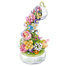 Flower Tea Pot Lighting Music Box - DIY Building Block 575pcs