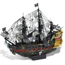 Metal Puzzle Queen Anne's Revenge Jigsaw Pirate Ship DIY Model Building Kit