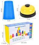 Stacked Cup Game Battle With Cards Toy - Educational Color Cognition Logic Training For Kids