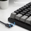 Mini Mechanical Gaming Keyboard 61 Keys Portable Keyboard For Travel