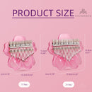 Beautiful Design Acrylic Kalimba Mbira 17/ 21 Key With Case