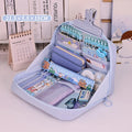 12 Layers Large Capacity Pencil Case Multifunctional Storage Bag 1pc