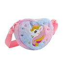 Lovely Heart Shape Unicorn Handbag For Girls - Mini Purse