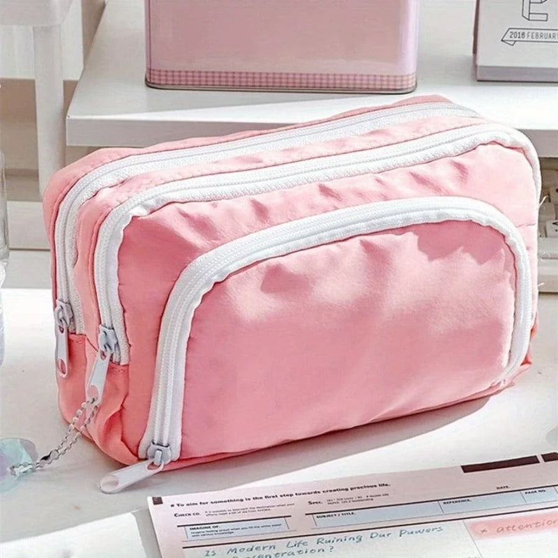 Kawaii Pencil Case 3 Layers Cute Pen Bag - School Supplies Stationery