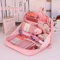 12 Layers Large Capacity Pencil Case Multifunctional Storage Bag 1pc