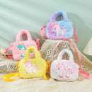 Cute Unicorn Plush Handbag For Girls