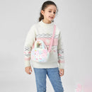 Cute Unicorn Plush Handbag For Girls