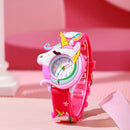 Carton Silicone Gift Watch for Boys and Girls Cute Colorful Wristwatch