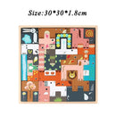 Animal Tetris Puzzle Wooden Board Game