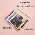 Magic Rainbow Scratch Paper Note Pad Kit
