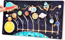 Wooden Solar System Puzzle - Educational Toys for Kids