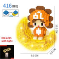 Space Aerospace Series Glowing Micro Building Blocks Astronaut Figure With Light DIY Bricks Set