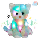 Recordable Colorful Plush Toys with LED - Cat, Bear, Dog, Monkey, Elephant