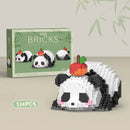 Creative DIY Assemble Cute Panda Mini Building Blocks