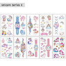 Unicorn Animals Temporary Face Tattoo Stickers for Kids Funny Self-Adhesive Cartoon Tattoos Gift for Kids Birthdays & Party