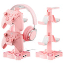 USB Hub Controller Headphones And Joystick Stand Rotatable + 9 Light Modes + USB Charging