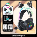 RGB Gaming Headphones with HD Flexible Mic Onikuma With Stand