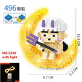 Space Aerospace Series Glowing Micro Building Blocks Astronaut Figure With Light DIY Bricks Set