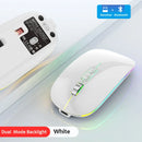 Dual Mode Bluetooth Wireless Mouse One-Click Desktop Function + Rechargeable + Backlight