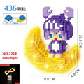 Space Aerospace Series Glowing Micro Building Blocks Astronaut Figure With Light DIY Bricks Set