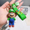 Super Mario Keychain Mario Bros Action Figure Key Ring