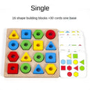 Geometric Shape Color Matching 3D Puzzle Educational Toys For Kids