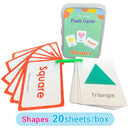 English Words and Math Learning Educational Flash Cards for Kids 3-6 Years