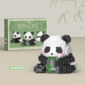 Creative DIY Assemble Cute Panda Mini Building Blocks