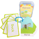 English Words and Math Learning Educational Flash Cards for Kids 3-6 Years