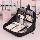 12 Layers Large Capacity Pencil Case Multifunctional Storage Bag 1pc