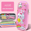 Kawaii 3D Pencil Case Unicorn EVA Large Capacity Waterproof Light Pencil Box for Student School Supply Stationery bag