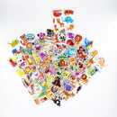 12 Sheets/Pack Kids Stickers 3D Puffy Bulk Cartoon Zoo Animal / Fruits Various Scrapbooking Stickers for Kids