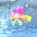 Octopus Spinning Pop Fidget Spinner Anti Stress Pops Wristband Light Bracelet Kawaii Push Bubble Kids Gifts