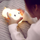 Puppy Dog Night Light Touch Dimmable Bedside Lamp for Children