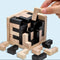 3D Tetris Cube Puzzle Luban Interlocking Educational Wooden Toy