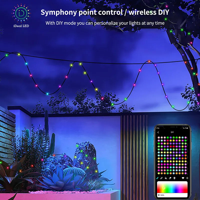 Stringmagic Interactive Led String Light Mobile Controlled Fairy Smart String Lights