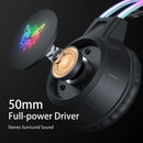 RGB Gaming Headphones with HD Flexible Mic Onikuma With Stand