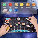 Wooden Solar System Puzzle - Educational Toys for Kids