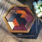 Tangram Intelligence Hexagonal Wooden Puzzles Educational Toys For Kids