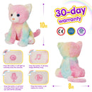 Recordable Colorful Plush Toys with LED - Cat, Bear, Dog, Monkey, Elephant