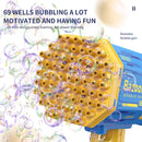 Automatic Gatling Bazooka Electric Bubble Machine Gun With Light - Outdoor Toys