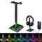 RGB Gaming Headphone Stand with Dual USB Interface