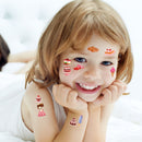 Fake Temporary Cartoon Tattoo Stickers For Kids 12 Pack | Cartoon Body Art Collection