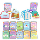 English Words and Math Learning Educational Flash Cards for Kids 3-6 Years